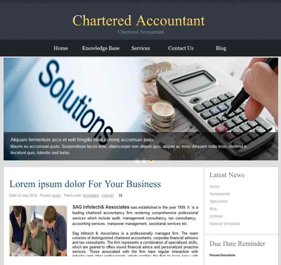 Chartered Accountant Theme 