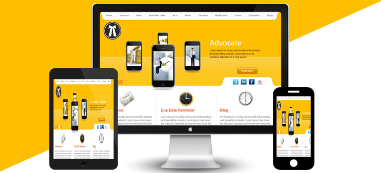 Yellow White Lawyer Theme