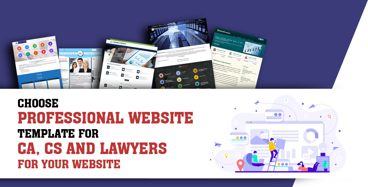 Professional Website Templates For CA, CS and Lawyer