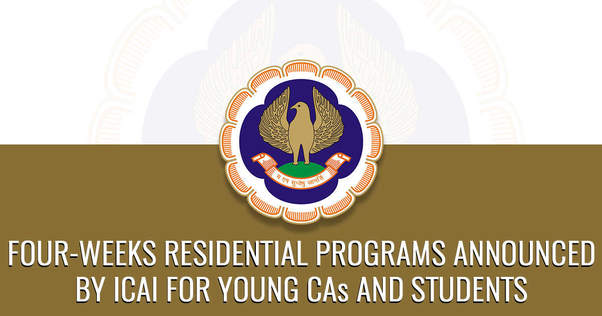 ICAI Residential Program for CAs