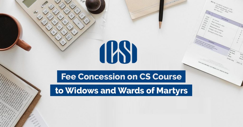 ICSI Fee Concession CS Course