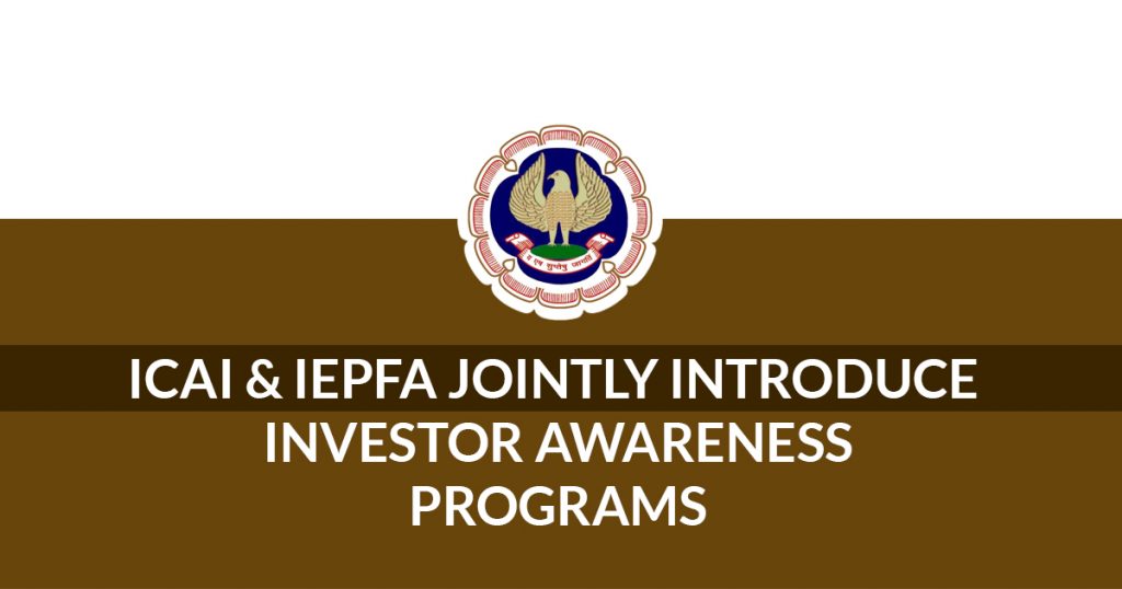 ICAI Introduce Investor Awareness Programs