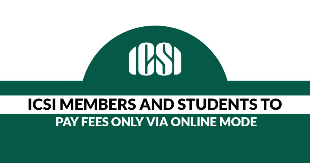 ICSI Fees through Online Mode