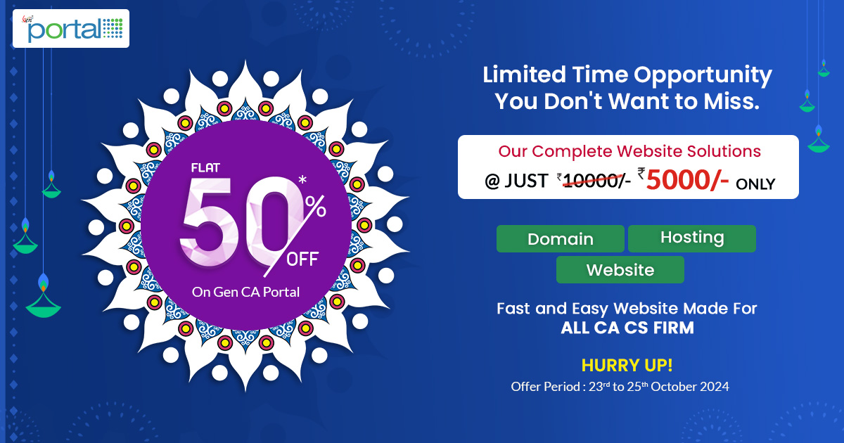 Deepawali CA Portal offers discounts