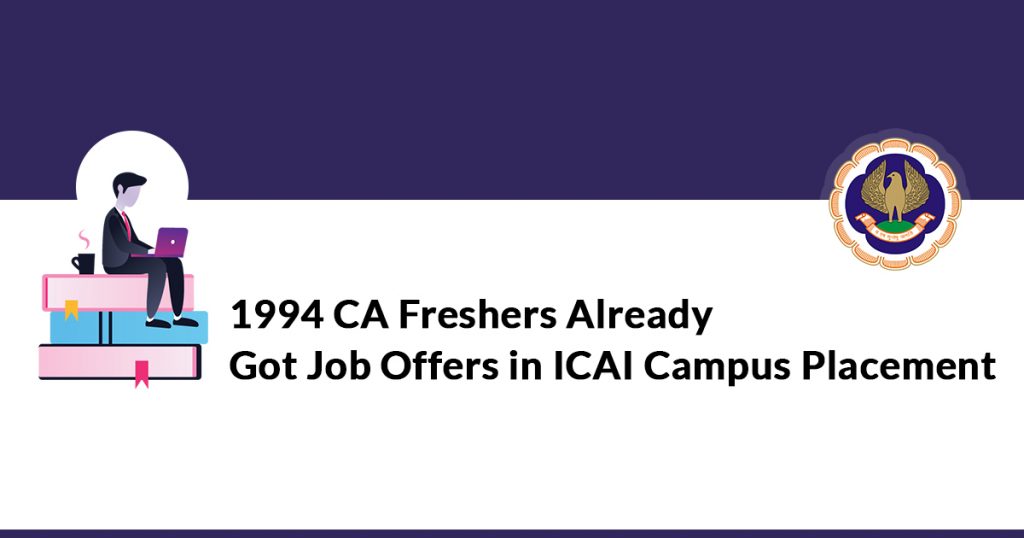 1994 CA Freshers Job Offers in ICAI