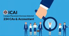 ICAI Campus Placement Overseas Selected 234 CAs & Accountant