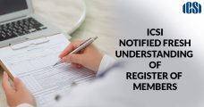 ICSI Notified Fresh Understanding of Register of Members