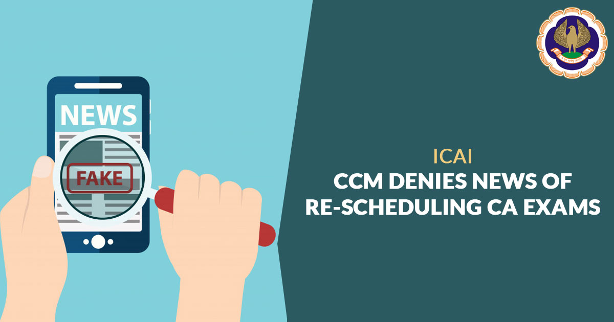 ICAI denies the news CA Exam