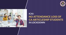 ICAI: No Attendance Loss of CA Articleship Students in Lockdown