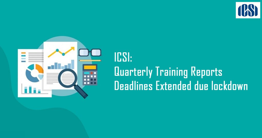 Deadlines Quarterly Training Reports