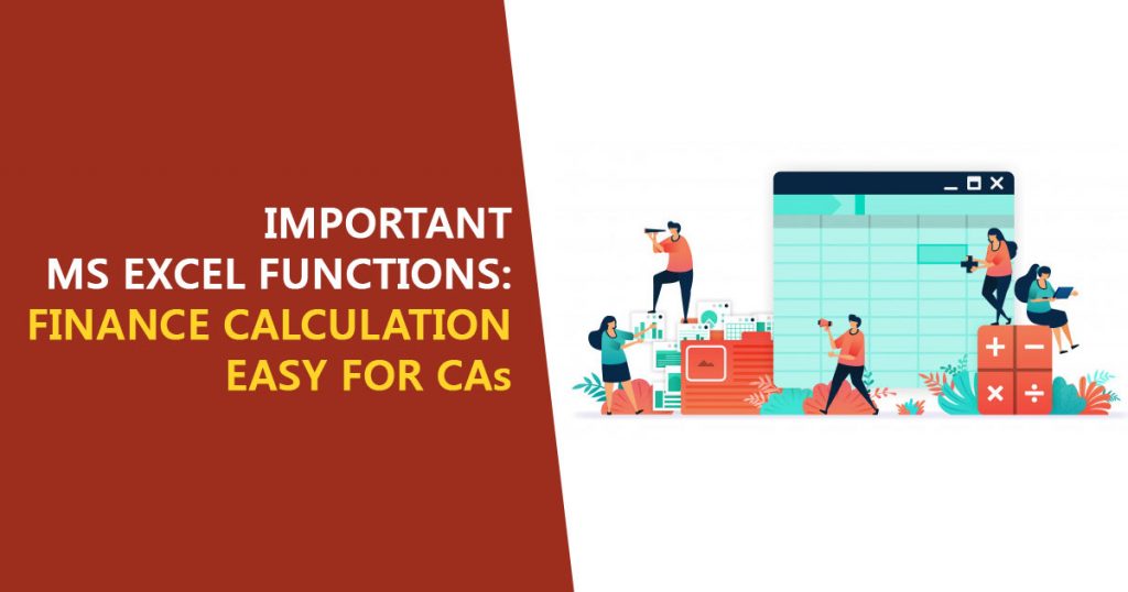 important MS Excel Functions CA