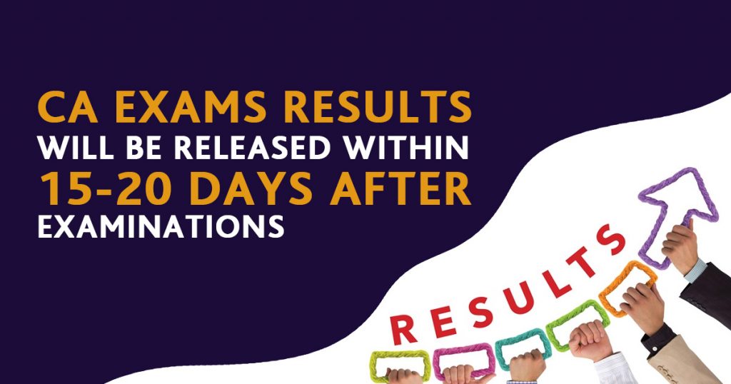 CA Exams Results within 15-20 days