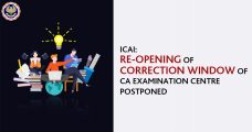 ICAI: Re-Opening of Correction Window of CA Examination Centre Postponed