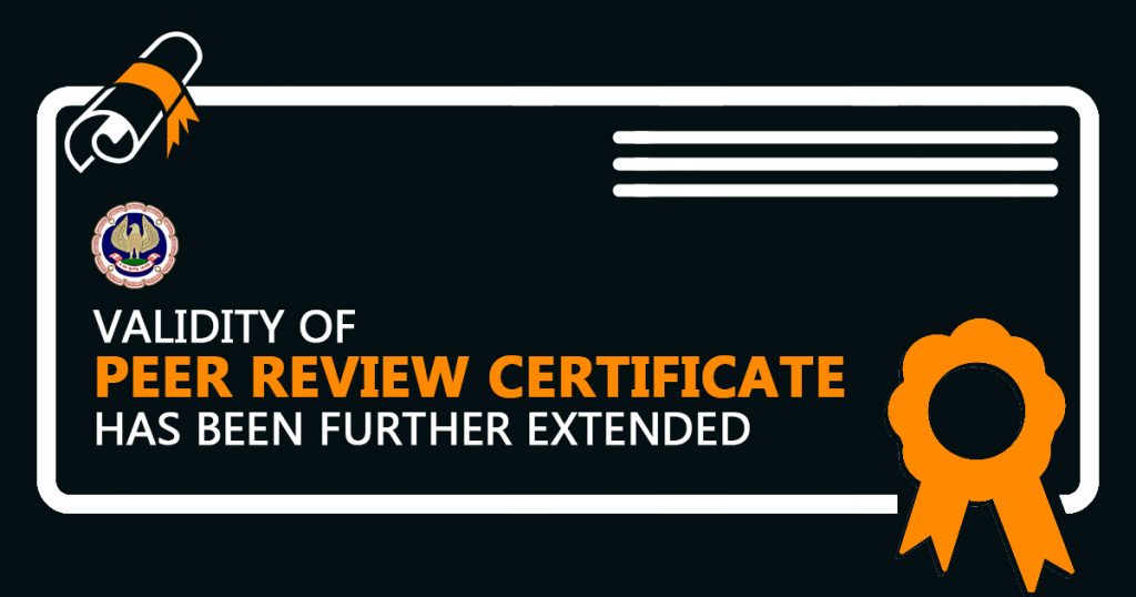 Validity of Peer Review Certificate