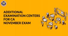 Additional Examination Centers for CA November Exam