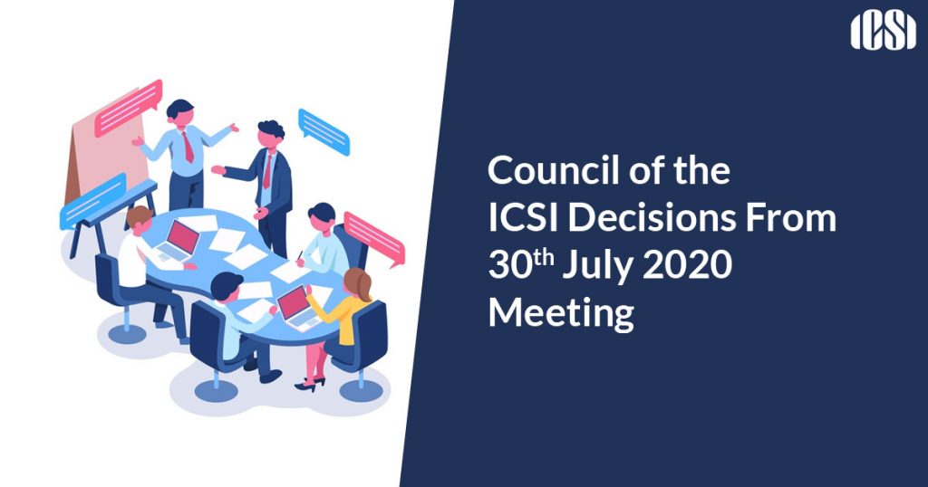 Council of the ICSI Decisions