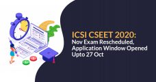 ICSI CSEET 2020: November Exam Rescheduled, Application Window Opened Up To 27 Oct