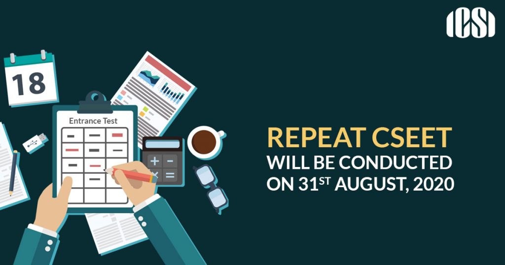 CSEET WILL BE CONDUCTED ON AUGUST, 2020