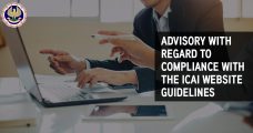 Advisory with Regard to Compliance with the Website Guidelines of the ICAI