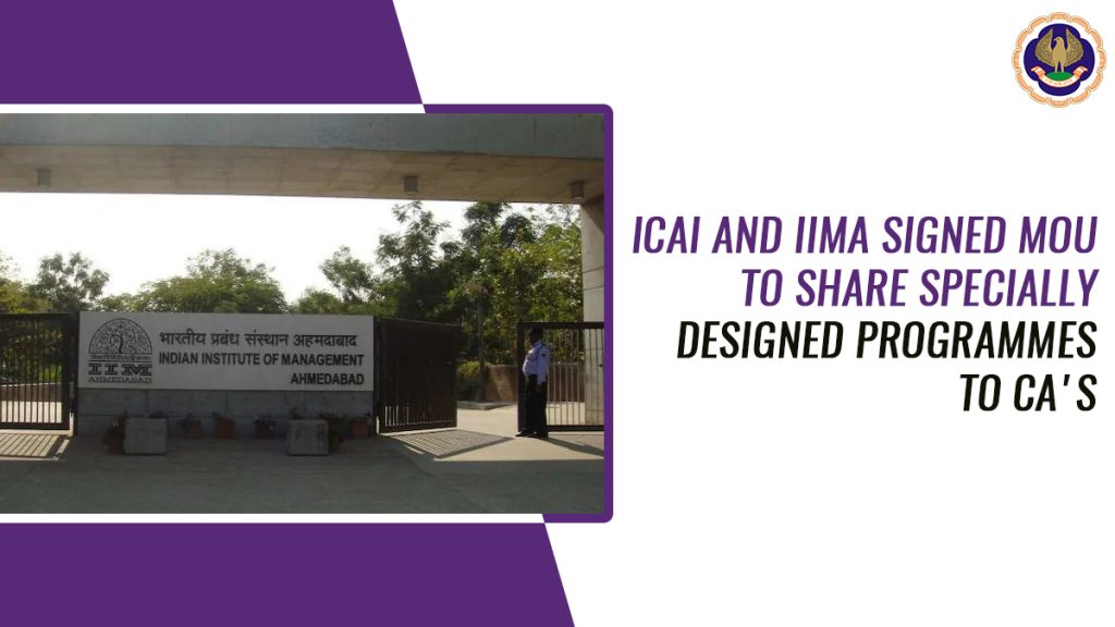 Programmes by IIM Ahmedabad Under MoU with ICAI