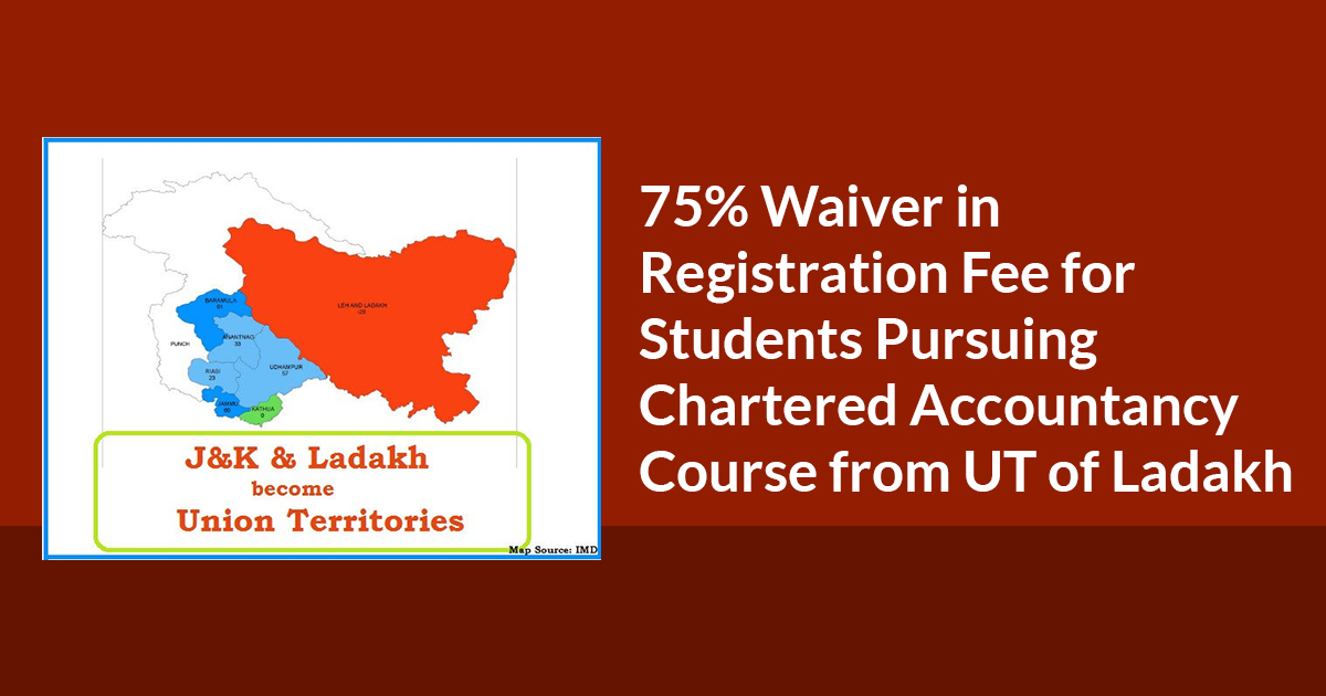 75% Waiver in Registration Fee for Students