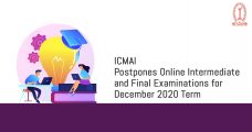 ICMAI Postpones Online Intermediate and Final Examinations for December 2020 Term