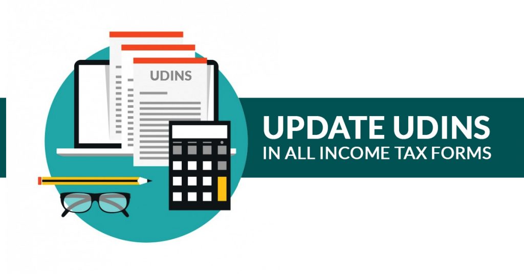UDINs in all Income Tax Forms