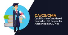 CA/CS /CMA Qualification Considered Equivalent PG Degree UGC