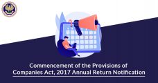 Commencement of the provisions of Companies Act, 2017 Annual Return Notification