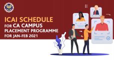 ICAI Schedule for CA Campus Placement Programme for Jan-Feb 2021