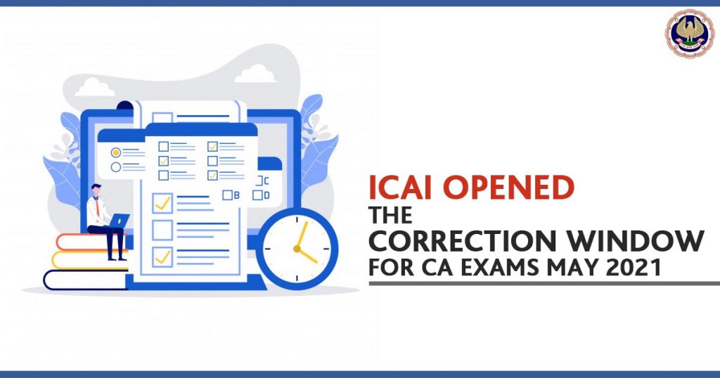 CA Exams Correction Window