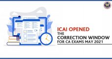 Today's Last: ICAI Opened the Correction Window for CA Exams May 2021