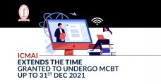 ICMAI Extends the Time Granted to Undergo MCBT up to 31st Dec 2021