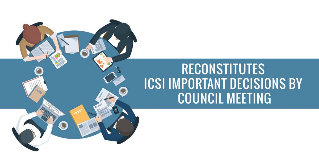 ICSI Important Decisions Council Meeting