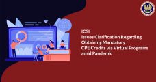 ICSI issues Clarification Regarding Obtaining Mandatory CPE Credits via Virtual Programs amid Pandemic