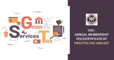 ICAI: Annual Membership Fee/Certificate of Practice Fee and GST
