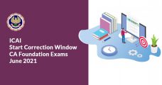 ICAI Start Correction Window CA Foundation Exams June 2021