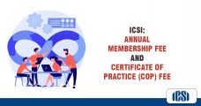 ICSI: Annual Membership Fee and Certificate of practice (CoP) Fee