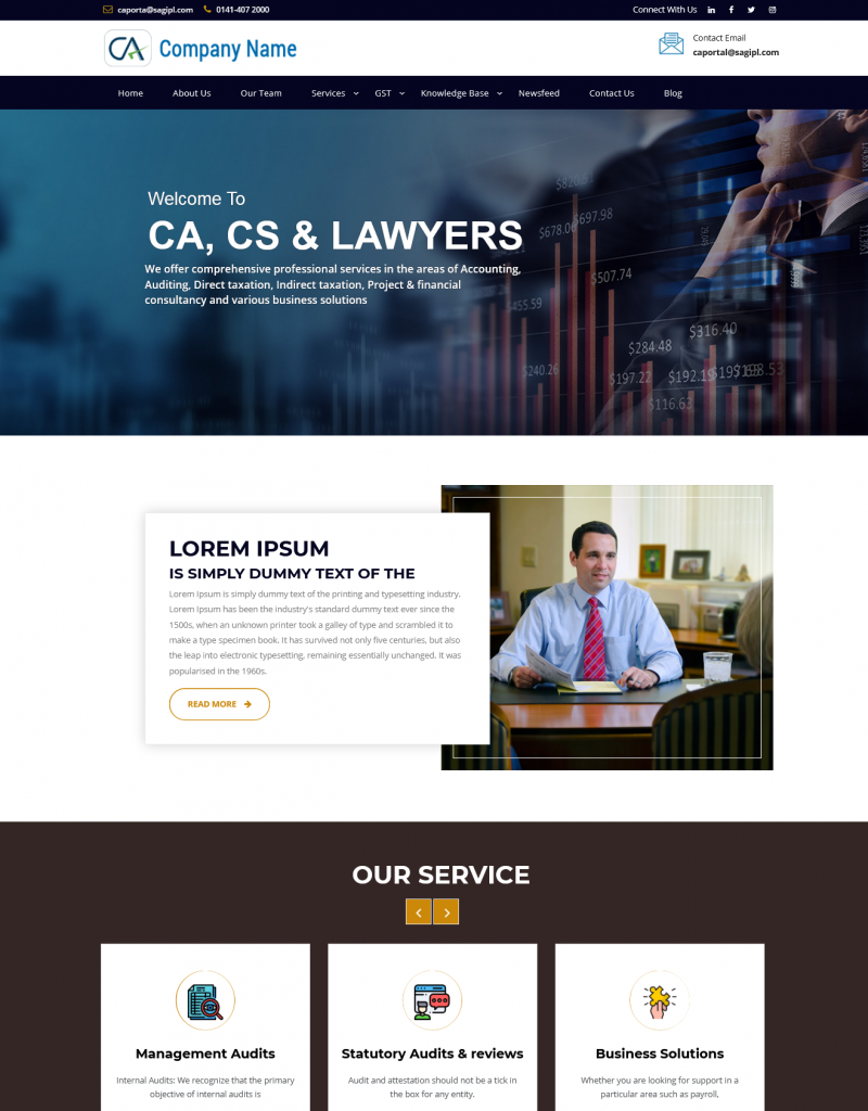 Top Accounting & Chartered Accountant Website Templates 2023