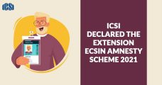 ICSI Declared the extension eCSIN Amnesty Scheme 2021