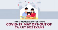 Family Members Suffer from COVID-19  May opt-out of CA July 2021 Exams