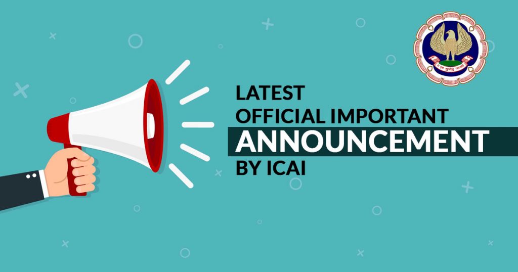 latest official update icai