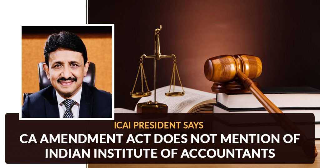 Act makes no mention of Indian Institute of Accountants