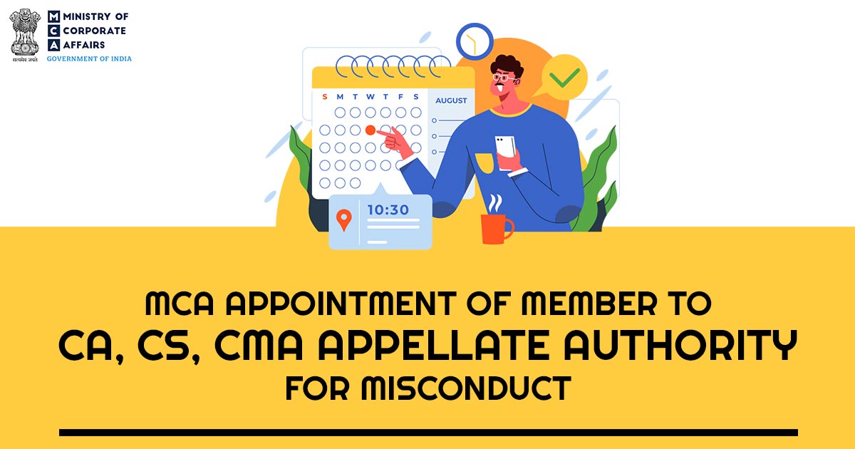 MCA Appointment of Member to CA, CS, CMA