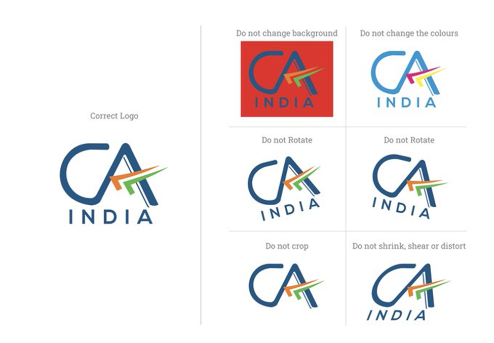 Correct Design for ICAI New CA Logo
