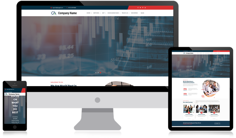 Modern, Customizable Website Templates: CA Theme 92