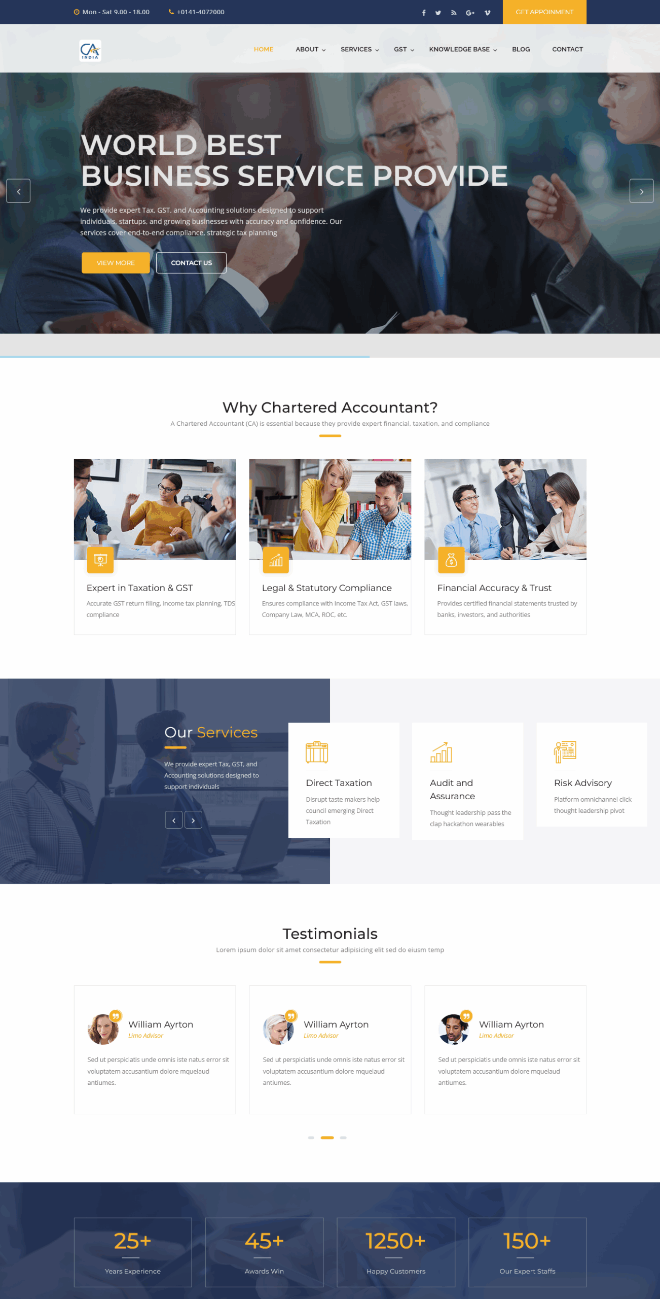 accountant website template 105